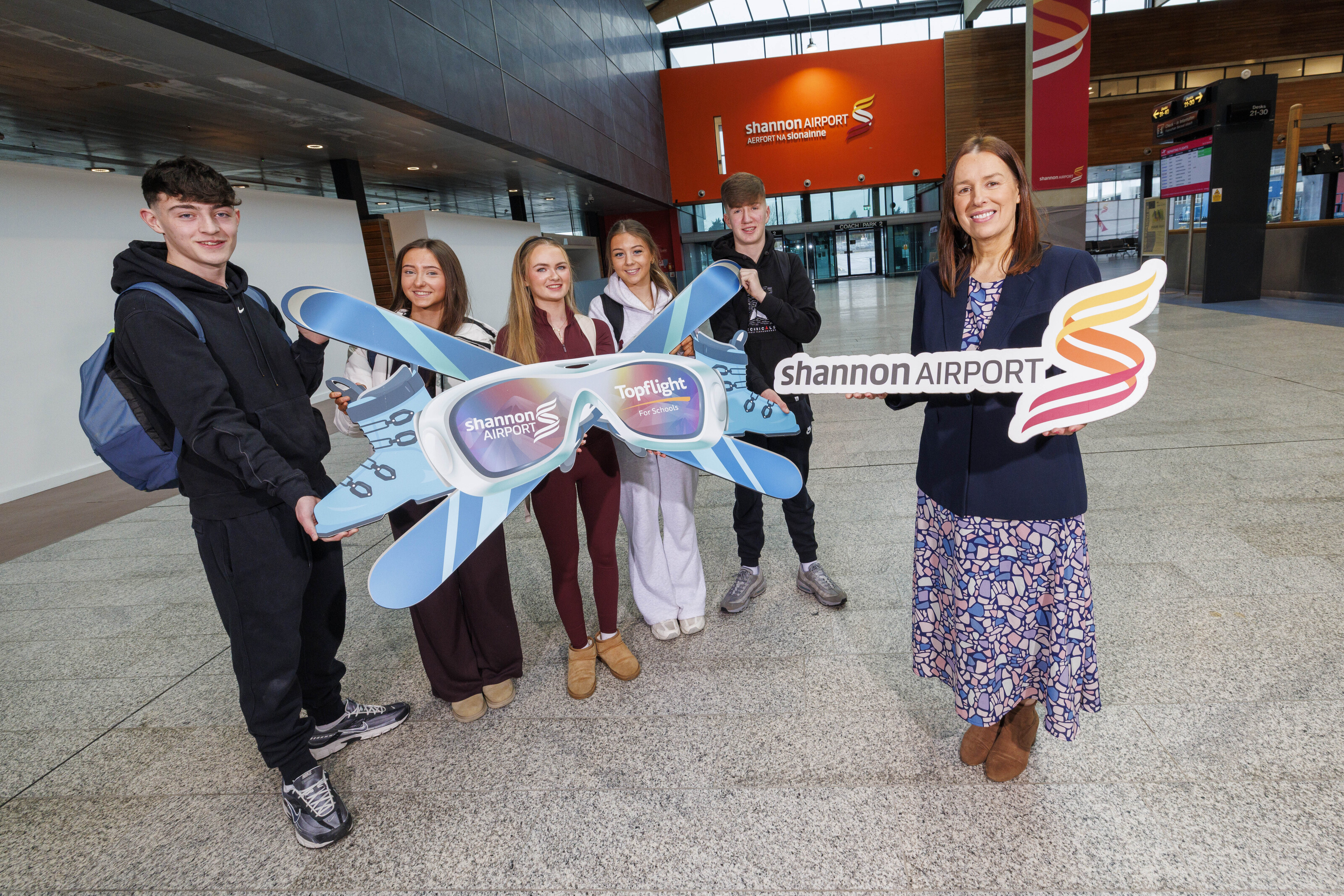 First Topflight for Schools Exclusive Ski Flight Takes Off from Shannon Airport